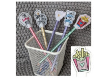 Stickdatei - ITH Stifteaufsatz Pommes